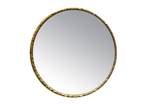 Miroir Nora rond doré diamètre 80 cm