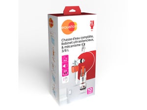 Kit chasse d'eau a cable silencieux 3/8 equation