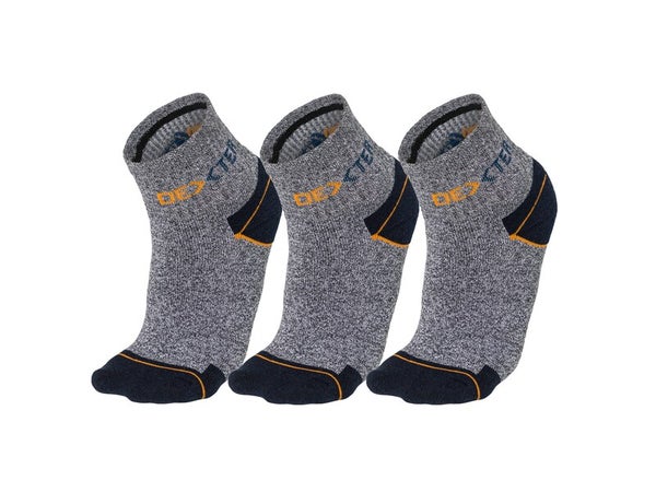 Lot de 3 paires de chaussettes basses 39-42 DEXTER gris