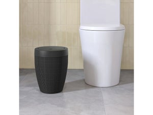 Poubelle de salle de bains 6 l noir SENSEA