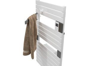 Sèche-serviettes électrique soufflant SAUTER 1750W, H140.5 x l55 cm Asama ii blanc