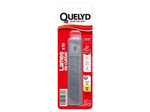 Recharge lame de cutter lot de 10 quelyd