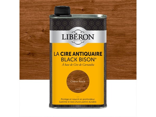 Cire Liquide Meuble Et Objets Antiquaire Black Bison® Liberon, Chêne Foncé 0.5 L