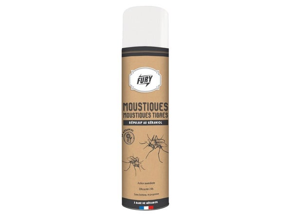 Spray anti-moustiques et moustiques tigres, FURY, 400ml