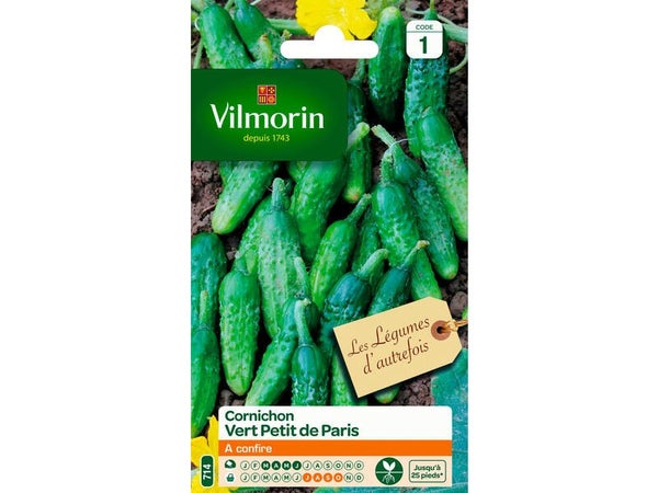 Cornichon vert (petit) de paris VILMORIN 3 g