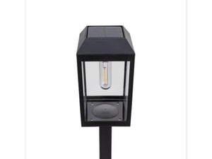 Balise solaire pediona 15lm 3000k ip54 noir inspire