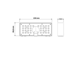 Applique extérieur solaire peniche détection 1200lm 4000k IP54 INSPIRE