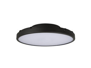 Plafonnier exterieur pono led d30cm cct ip54 noir inspire