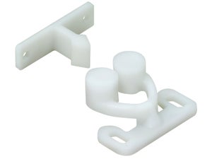 Lot De 2 Loqueteaux À Pression Plastique Hettich, L.25 X L.31 Mm