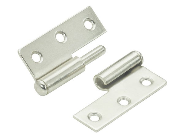 Lot De 2 Paumelles Acier Pour Meuble Hettich, L.50 X L.40 Mm