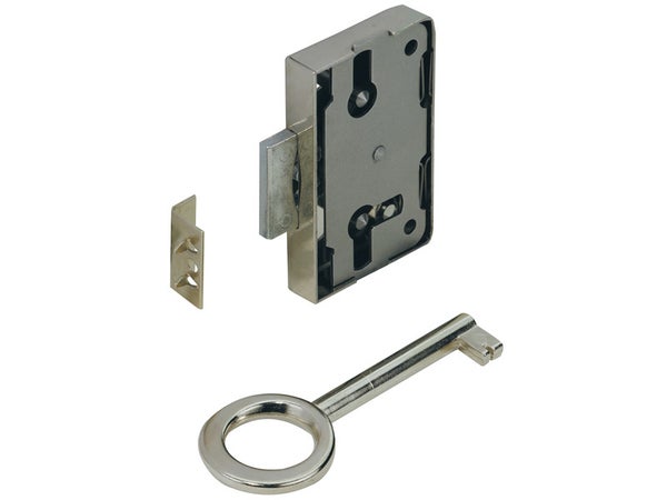 Serrure De Meuble Acier En Applique Hettich 40 Mm Réversible