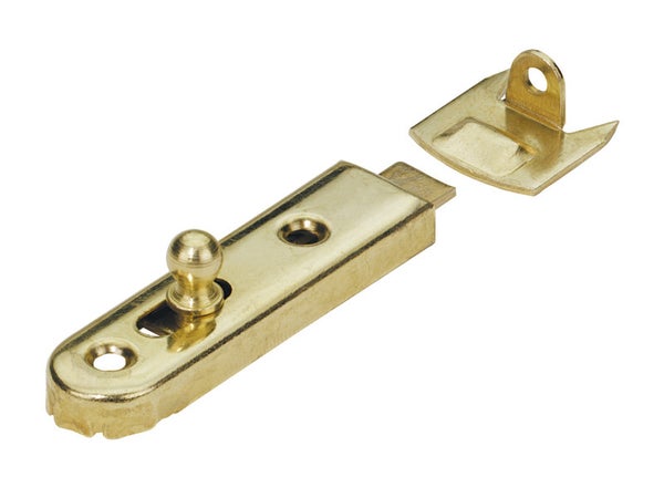 Lot De 2 Verrous À Poussoir Acier Hettich, L.50 X L.13 Mm