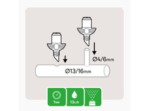 Lot de 10 micro-irrigation microdiffuseur GEOLIA