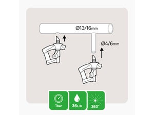 Lot de 3 micro-irrigation microdiffuseur GEOLIA