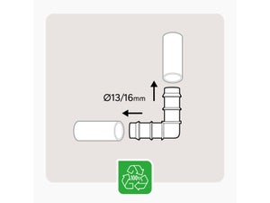 Lot de 25 coudes GEOLIA diam.16 mm