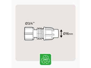 Raccord droit pour arrosage GEOLIA Geo1005d