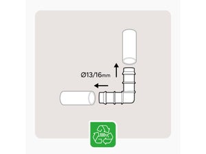 Lot de 10 raccords coudé pour arrosage GEOLIA Geo9081-10