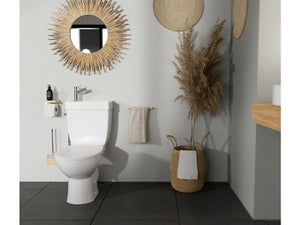 WC a poser sans bride sortie horizontale duo manille 3/6 litre godart