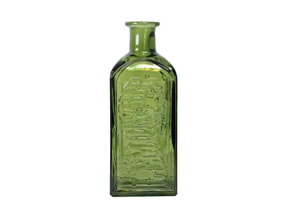 Vase Dame Jeanne verre Lemonade, vert l.12 x H.30 cm