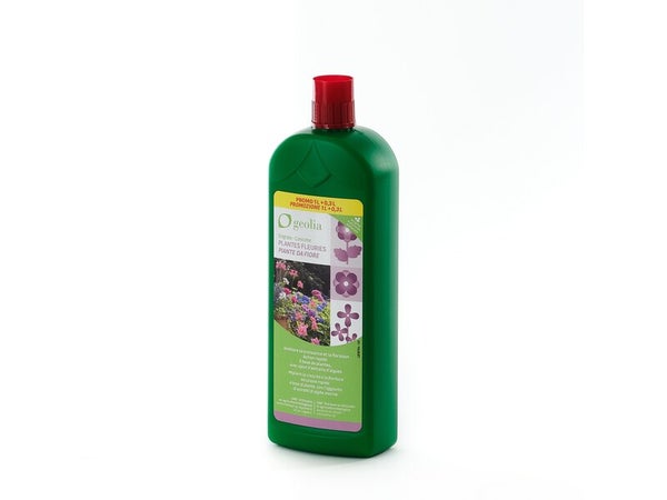 Engrais plante fleurie GEOLIA 1+0,3L