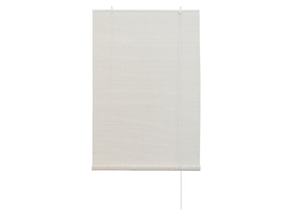 Store enrouleur bambou Unda 120x250cm blanc inspire