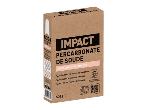 Percarbonate de soude IMPACT, écodétergent, 500g