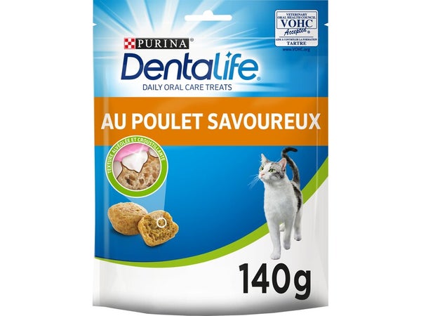 Friandise chat NESTLE PURINA DENTALIFE poulet 140g