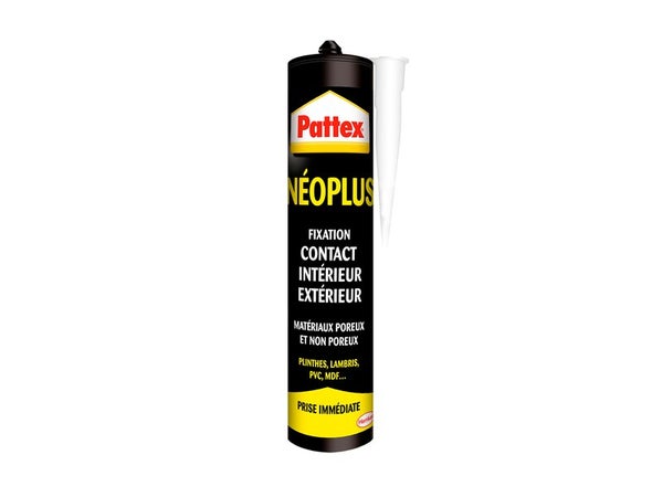 Colle fixation contact neoprene int/ext pattex neoplus cartouche 390ml