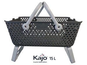 Panier kajo 15 litres gris / gris souris