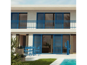 Peinture exterieure bois, aluminium, pvc . SYNTILOR bleu capri satine 125ml