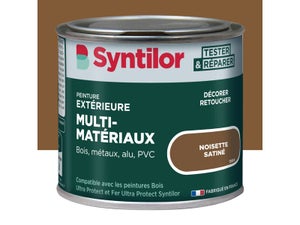 Peinture exterieure bois, aluminium, pvc . SYNTILOR noisette satine 125ml