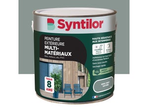 Peinture exterieure bois, aluminium, pvc . SYNTILOR gris vert satine 2l