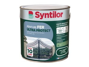 Peinture exterieure fer, aluminium Ultra protect SYNTILOR vert basque satine 2l