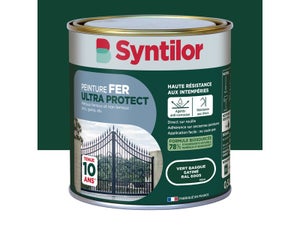 Peinture exterieure fer, alu Ultra protect SYNTILOR vert basque satine0.5l