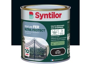 Peinture extérieure fer Ultra protect SYNTILOR noir brillant 0.5L