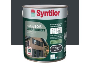 Peinture exterieure bois Ultra protect SYNTILOR gris anthracite satine2.5l