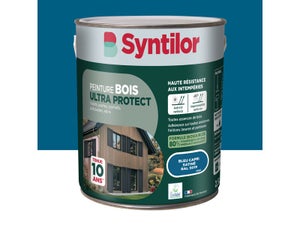 Peinture exterieure bois Ultra protect SYNTILOR bleu capri satine  2.5l