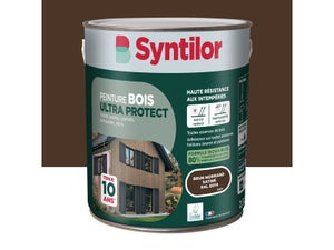 Peinture exterieure bois Ultra protect SYNTILOR brun normand satine  2.5l