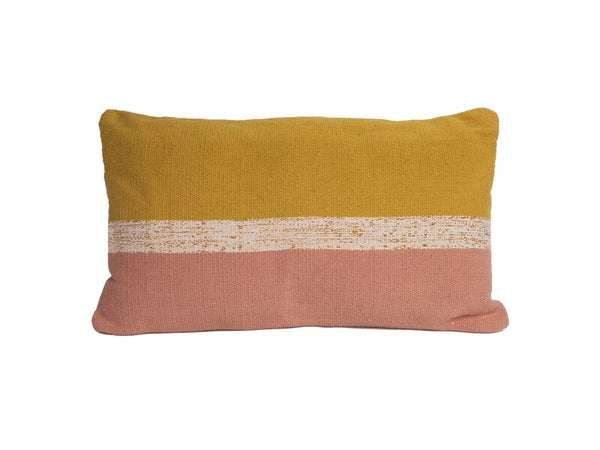 Coussin tisse canvas gold 40x65 cm