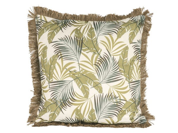 Coussin frange jute euphoria 50x50 cm