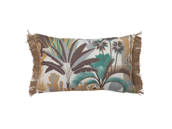 Coussin jute sweet jungle 30x50 cm