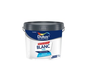 Peinture mur et plafond blanc mat DULUX VALENTINE 10 litres