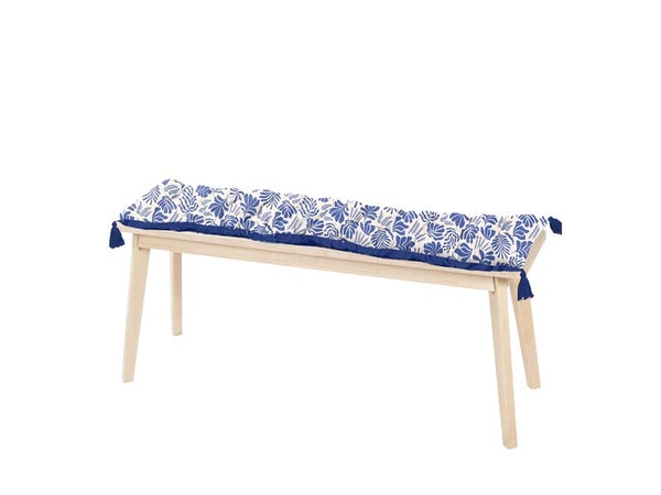 Futon de banc coton imprime 30x120xh3cm primavera