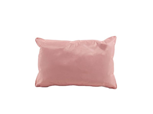 Coussin deperlant 30x50cm uni rose