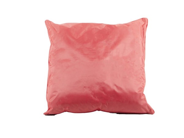 Coussin deperlant 60x60cm uni corail