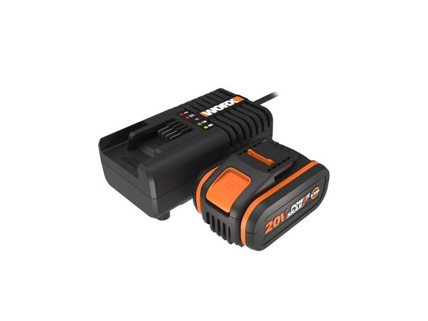 Chargeur et batterie WORX lithium-ion, 20 V Wa3604.j