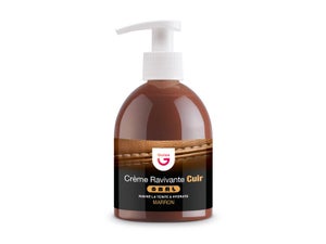 Cire cuir GERLON Crème ravivante marron, 0.25L