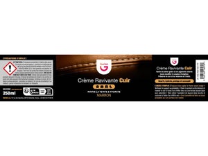 Cire cuir GERLON Crème ravivante marron, 0.25L