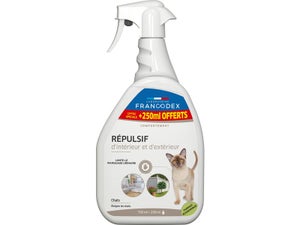 Repulsif chat interieur & exterieur Francodex 750ml+250ml