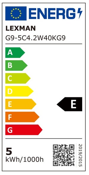 Ampoule led, capsule G9, 470lm = 40W, blanc neutre, LEXMAN 